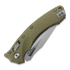 Microtech Amphibian folding knife, stonewashed, fluted od green G10 137RL-10FLGTOD