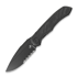Microtech Anax S/E DLC sulankstomas peilis, Titanium/Carbon Fibre, Half Serrated 190C-2DLCTCFITI