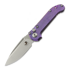 Microtech Auto LUDT Gen III Drop Point Purple Haze Slab Titanium folding knife 1135-10MS9