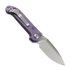 Microtech Auto LUDT Gen III Drop Point Purple Haze Slab Titanium folding knife 1135-10MS9