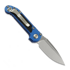 Microtech Auto LUDT Gen III S/E Blue Aluminum 折り畳みナイフ, Stonewash 1135-10BL