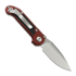 Microtech Auto LUDT Gen III S/E Merlot Aluminum 折り畳みナイフ, Stonewash 1135-10MR