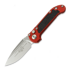 Microtech - Auto LUDT Gen III S/E Red Aluminum, Stonewash