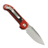 Microtech Auto LUDT Gen III S/E Red Aluminum 折り畳みナイフ, Stonewash 1135-10RD