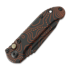 Microtech Auto LUDT Gen III Signature Series Topo Black Orange 折叠刀 1136S-1TPBKORCS