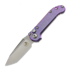 Microtech Auto LUDT Gen III Tanto Purple Haze Slab Titanium folding knife 1136-10MS9