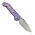 Microtech Auto LUDT Gen III Tanto Purple Haze Slab Titanium folding knife 1136-10MS9