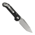 Microtech Auto LUDT Gen III Tanto Stonewash Black folding knife 1136-10