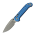 Microtech LUDT RAM-LOK S/E Apocalyptic Standard Frag Aluminum Blue סכין מתקפלת 1135RL-10APFRBL