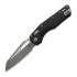 Microtech MSI Apocalyptic Finish sulankstomas peilis, Standard, Fluted G-10 black 210-10APFLGTBK
