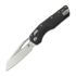Microtech MSI Apocalyptic Finish sulankstomas peilis, Standard, Fluted G-10 black 210-10FLGTBK