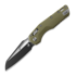Microtech MSI Black kääntöveitsi, Standard, Fluted G-10 od green 210-1FLGTOD