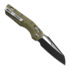 Microtech MSI Black sulankstomas peilis, Standard, Fluted G-10 od green 210-1FLGTOD