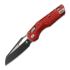 Microtech MSI Black sulankstomas peilis, Standard, Red Frag Aluminum 210-1FRRD