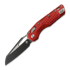 Microtech MSI Black kääntöveitsi, Standard, Red Frag Aluminum 210-1FRRD
