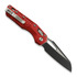 Microtech MSI Black sulankstomas peilis, Standard, Red Frag Aluminum 210-1FRRD