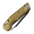Microtech MSI Black 折り畳みナイフ, Standard, Red Tan Aluminum 210-1FRTA