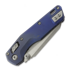 Microtech MSI Mini Ram-Lok Apocalyptic Antique Blue Fluted Titanium 접이식 나이프, blue accent 210M-10APFLMS2
