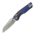 Microtech - MSI Mini Ram-Lok Apocalyptic Antique Blue Slab Titanium, blue accent