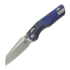 Microtech MSI Mini Ram-Lok Apocalyptic Antique Blue Slab Titanium 접이식 나이프, blue accent 210M-10APMS2