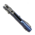 Microtech MSI Mini Ram-Lok Apocalyptic Antique Blue Slab Titanium 접이식 나이프, blue accent 210M-10APMS2