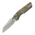 Microtech MSI Mini Ram-Lok Apocalyptic Antique Bronze Slab Titanium 접이식 나이프, bronze accent 210M-10APMS3