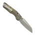 Microtech MSI Mini Ram-Lok Apocalyptic Antique Bronze Slab Titanium 접이식 나이프, bronze accent 210M-10APMS3