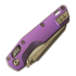 Microtech MSI Mini Ram-Lok Bronzed Stonewash Royal Purple Fluted Titanium 접이식 나이프, bronze accent 210M-13FLMS5