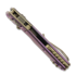 Microtech MSI Mini Ram-Lok Bronzed Stonewash Royal Purple Fluted Titanium 접이식 나이프, bronze accent 210M-13FLMS5