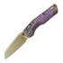 Microtech - MSI Mini Ram-Lok Bronzed Stonewash Royal Purple Frag Titanium, bronze accent