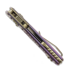 Microtech MSI Mini Ram-Lok Bronzed Stonewash Royal Purple Frag Titanium 접이식 나이프, bronze accent 210M-13FRMS5