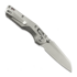 Microtech MSI Mini Ram-Lok Stonewash Purple Slab Titanium 접이식 나이프, purple accent 210M-10MS4