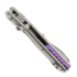 Microtech MSI Mini Ram-Lok Stonewash Purple Slab Titanium 접이식 나이프, purple accent 210M-10MS4