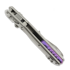 Microtech MSI Mini Ram-Lok Stonewash Purple Slab Titanium 접이식 나이프, purple accent 210M-10MS4