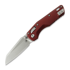 Microtech - MSI Mini Ram-Lok Stonewash Standard Fluted Aluminum Merlot
