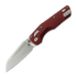 Navaja Microtech MSI Mini Ram-Lok Stonewash Standard Fluted Aluminum Merlot 210M-10FLMR