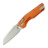 Microtech - MSI Mini Ram-Lok Stonewash Standard Fluted Aluminum Orange