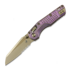 Microtech MSI Mini Royal Purle Frag Titanium 접이식 나이프, 톱니 모양 칼날 210M-14FRMS5