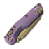 Microtech MSI Mini Royal Purle Slab Titanium 접이식 나이프, 톱니 모양 칼날 210M-14MS5
