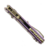 Microtech MSI Mini Royal Purle Slab Titanium 접이식 나이프, fully serrated 210M-15MS5