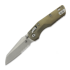 Microtech - MSI Mini S/E Antique Bronze Slab Side Titanium, 톱니 모양 칼날