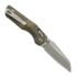 Microtech MSI Mini S/E Apocalyptic Antique Bronze Fluted Titanium 접이식 나이프, fully serrated 210M-12APFLMS3
