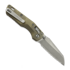 Microtech MSI Mini S/E Apocalyptic Antique Bronze Slab Titanium 접이식 나이프, fully serrated 210M-12APMS3