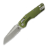 Microtech - MSI Mini S/E Apocalyptic Fluted Aluminum OD Green, hoja dentada
