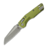 Navaja Microtech MSI Mini S/E Apycalyptic Fluted Aluminum OD Green, full serrated 210M-12APFLOD