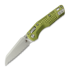 Microtech - MSI Mini S/E Stonewash Frag Aluminum OD Green, full serrated
