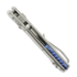 Microtech MSI Mini S/E Stonewash Standard Fluted Titanium sulankstomas peilis, blue accents 210M-10FLMS3