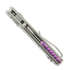 Microtech MSI Mini S/E Stonewash Standard Fluted Titanium sulankstomas peilis, purple accents 210M-10FLMS4