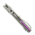 Couteau pliant Microtech MSI Mini S/E Stonewash Standard Fluted Titanium, purple accents 210M-10FLMS4