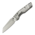 Couteau pliant Microtech MSI Mini S/E Stonewash Standard Frag Titanium, blue accents 210M-10FRMS3